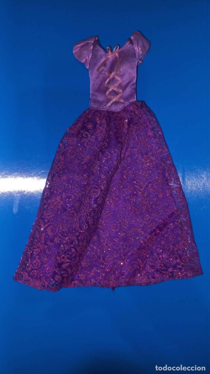 Barbie y Ken: Vestido mu&ntilde;eca Princesa Rapunzel - Disney