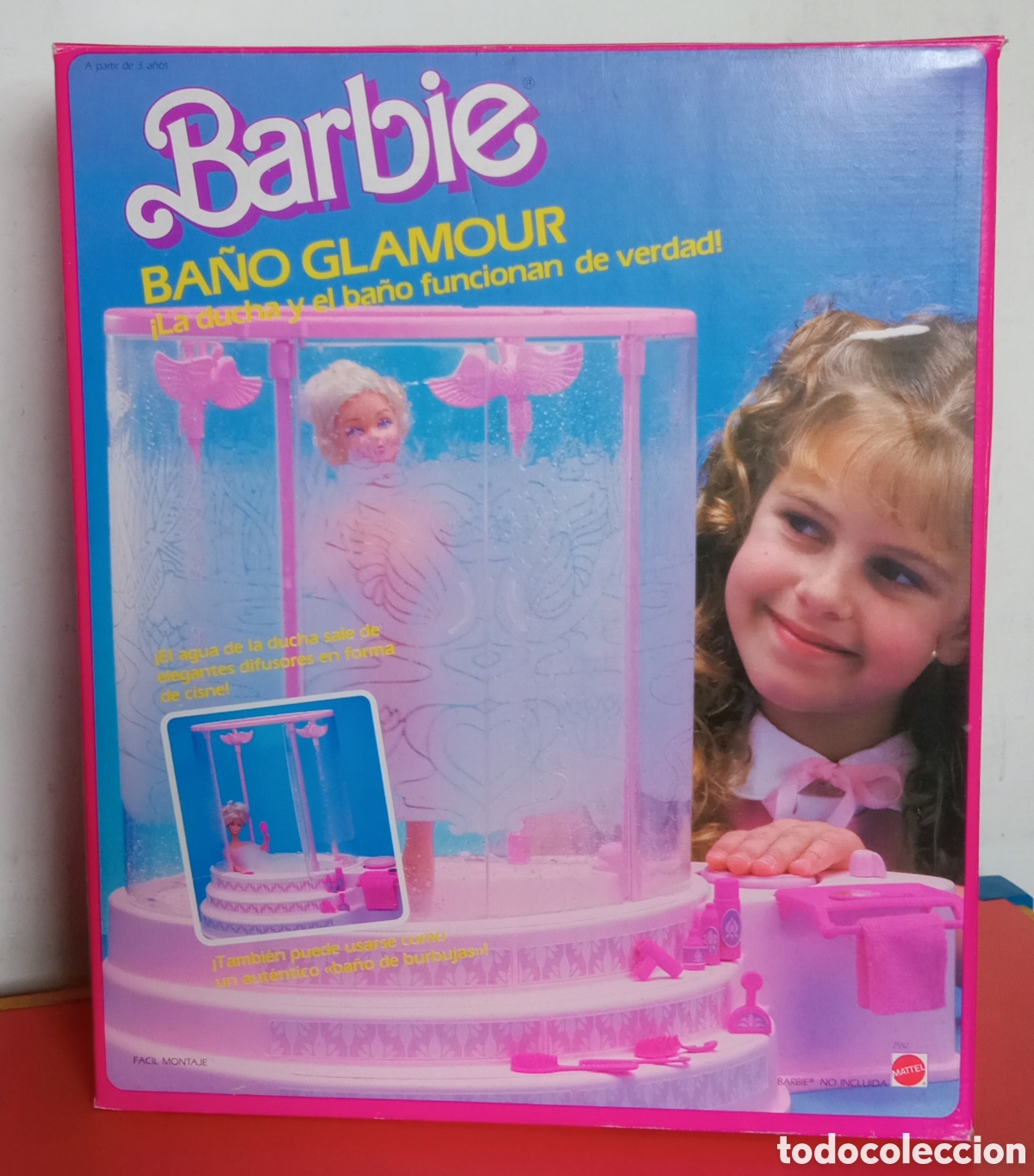 Barbie y Ken: BA&Ntilde;O GLAMOUR BARBIE.MATTEL 1986.NUEVO EN CAJA.