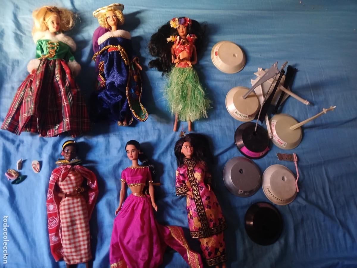 Barbie y Ken: Antiguo lote de 6 mu&ntilde;eca diferente barbie mattel 1966 con ropas y complemento 35 &euro; cada mu&ntilde;eca