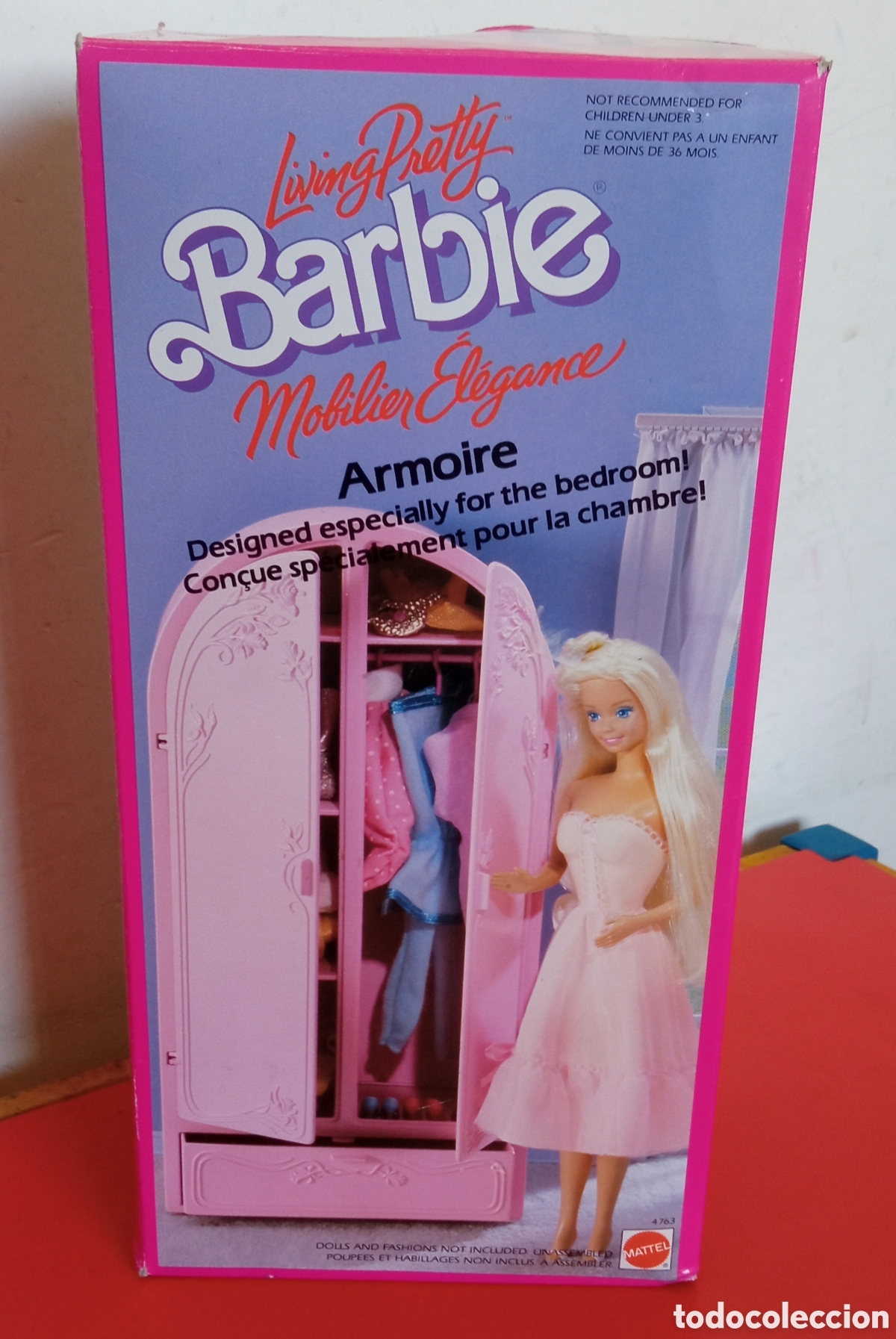 Barbie y Ken: ARMARIO BARBIE.MATTEL 1988.SIN USO,EN CAJA.CON FALLO.