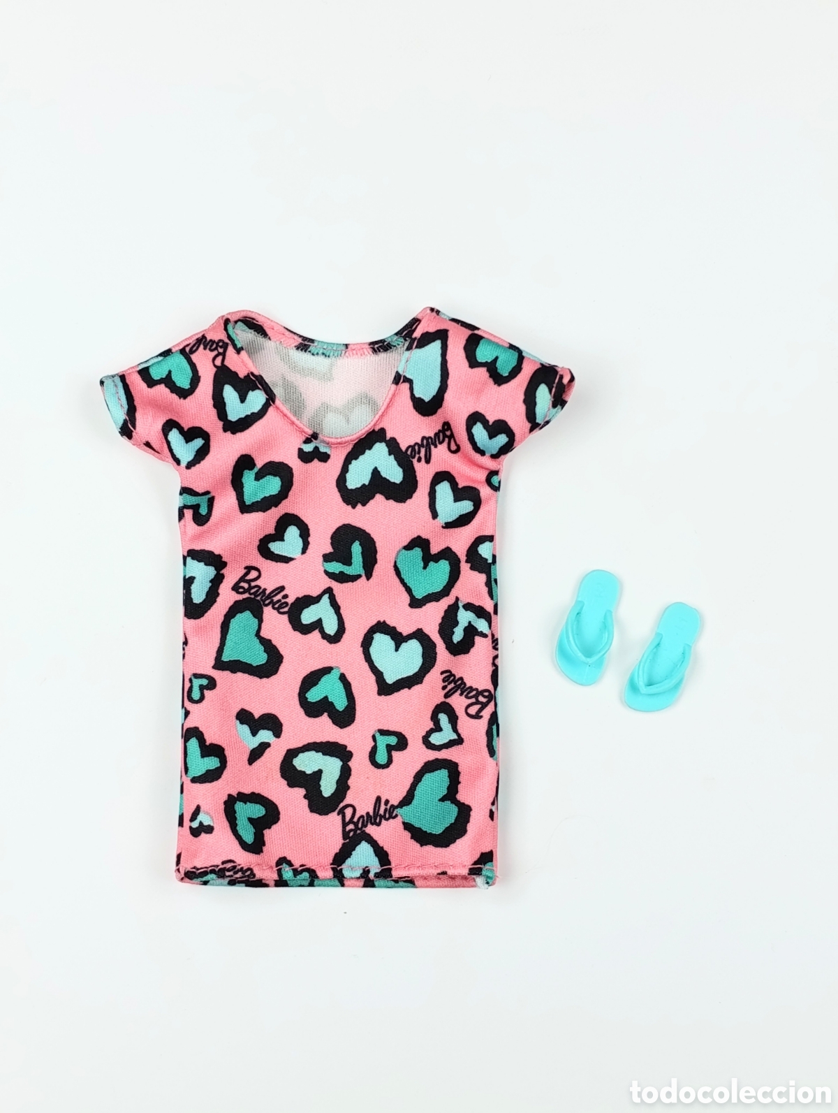 Barbie y Ken: Lote vestido estampado y sandalias barbie