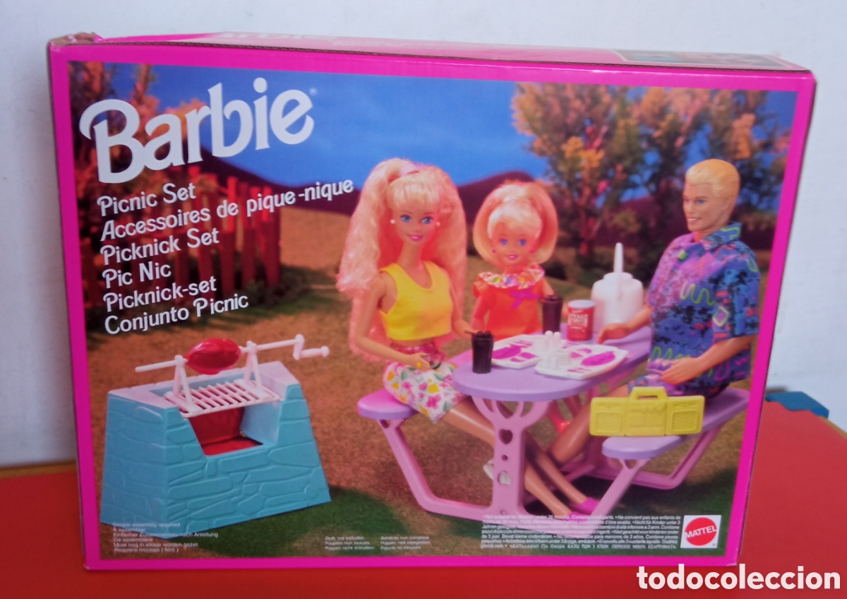 Barbie y Ken: CONJUNTO ACCESORIOS PIC-NIC BARBIE.MATTEL 1993.CAJA SIN ABRIR.
