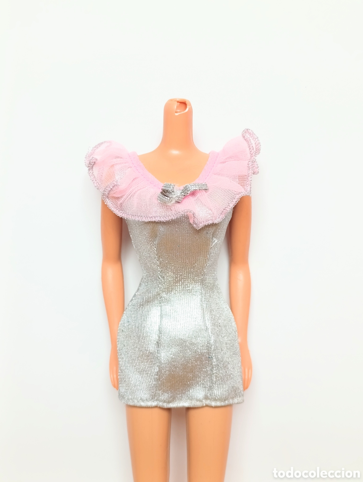 Barbie y Ken: Vestido barbie fashion gretting card plateado