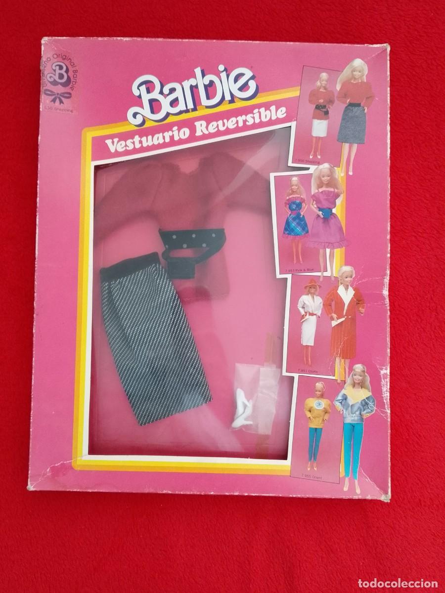 Barbie y Ken: BLISTER BARBIE VESTUARIO REVERSIBLE REF: 7.950 SHOPPING A&Ntilde;O 1985 MATTEL ESPA&Ntilde;A