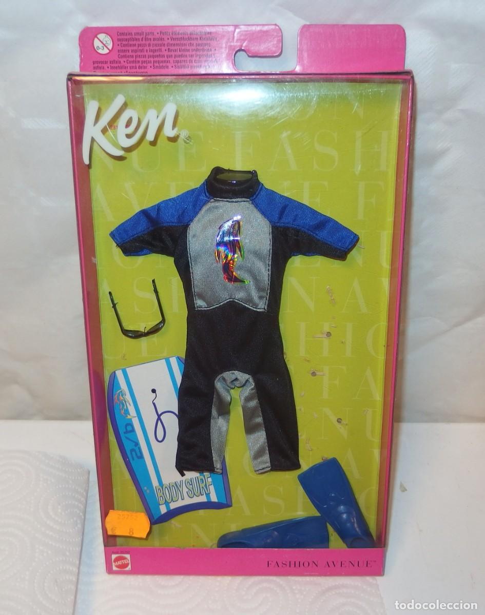Barbie y Ken: KEN WINDSURFISTA,FASHION AVENUE,MATTEL 2000,A ESTRENAR