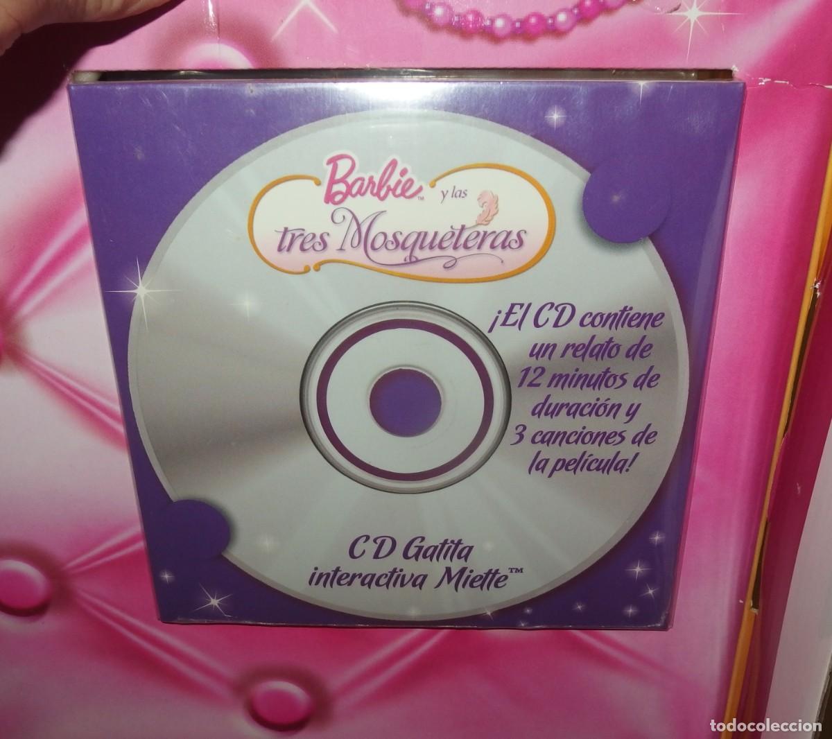 Barbie y Ken: CD GATITA MIETTE,PELICULA DE LAS TRES MOSQUETERAS DE BARBIE,MATTEL,2008,A ESTRENAR