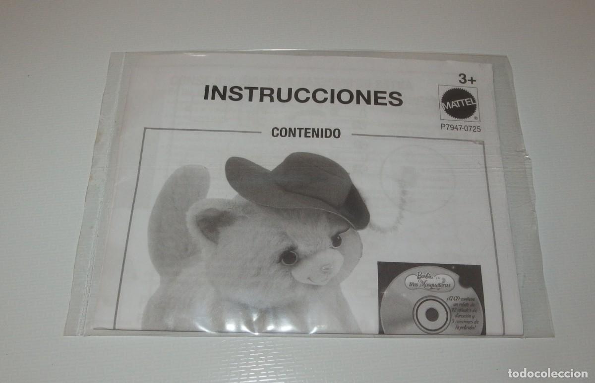 Barbie y Ken: INSTRUCCIONES DE LA GATITA INTERACTIVA,MIETTE,DE MATTEL,2008,SIN USO