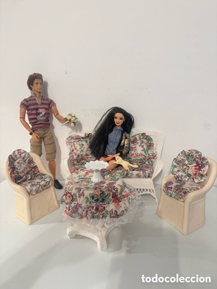 Barbie y Ken: Conjunto Muebles Jard&iacute;n Barbie