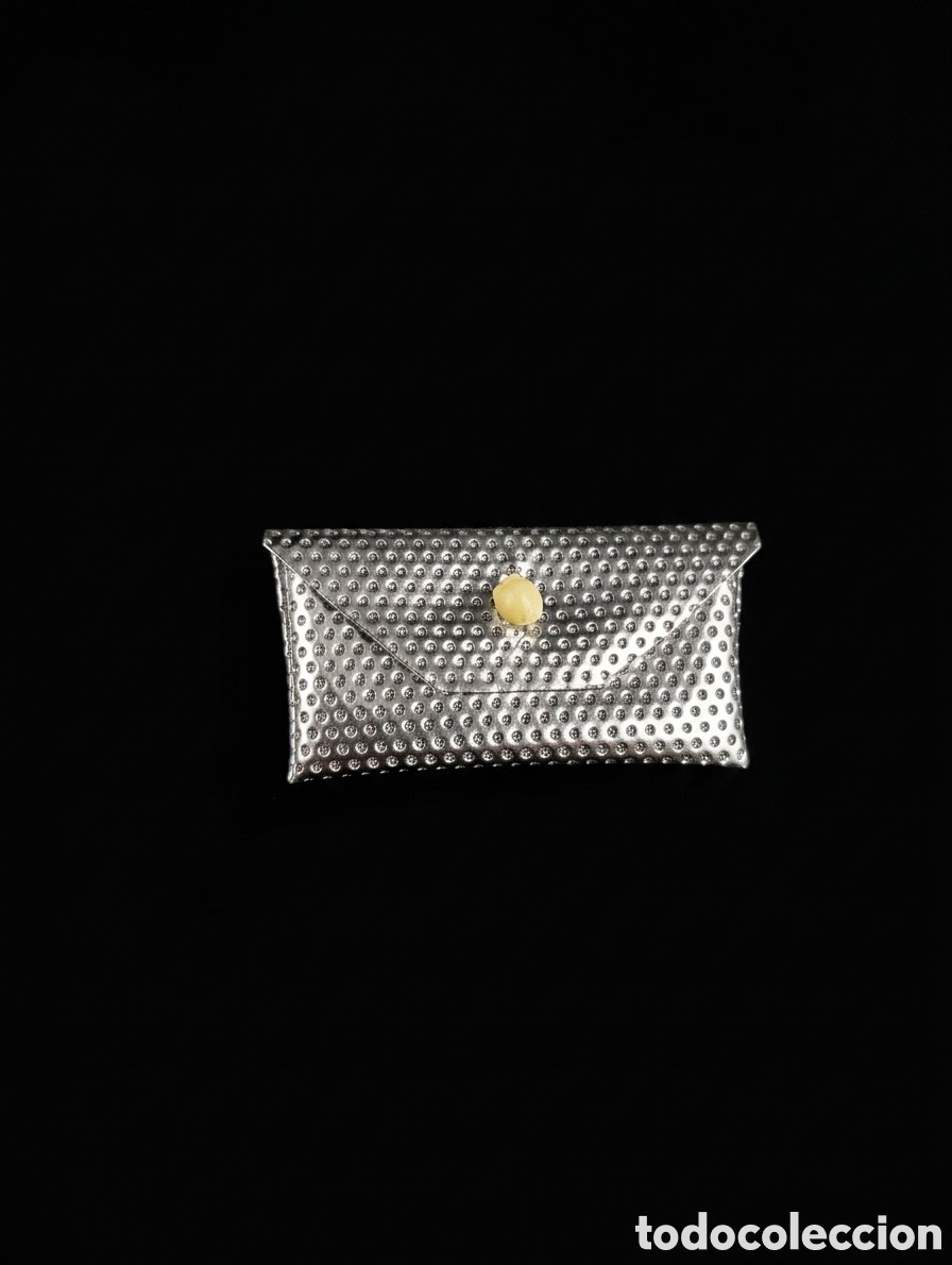 Barbie y Ken: Vintage Barbie Silver Dimple Clutch Purse (1960s Mattel / Congost Spain)
