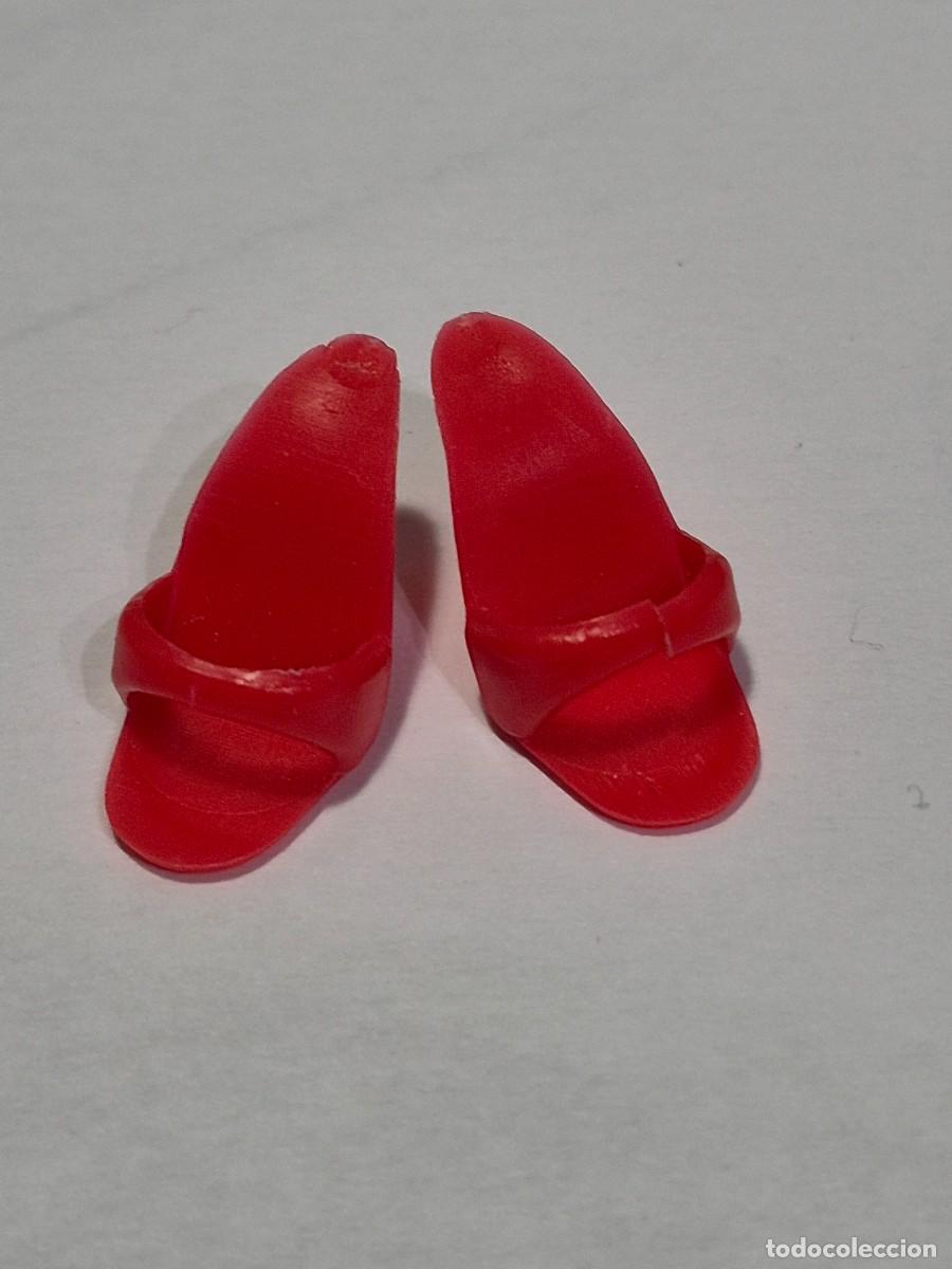 Barbie et Ken: Zapatos barbie vintage uno fracturado rojos