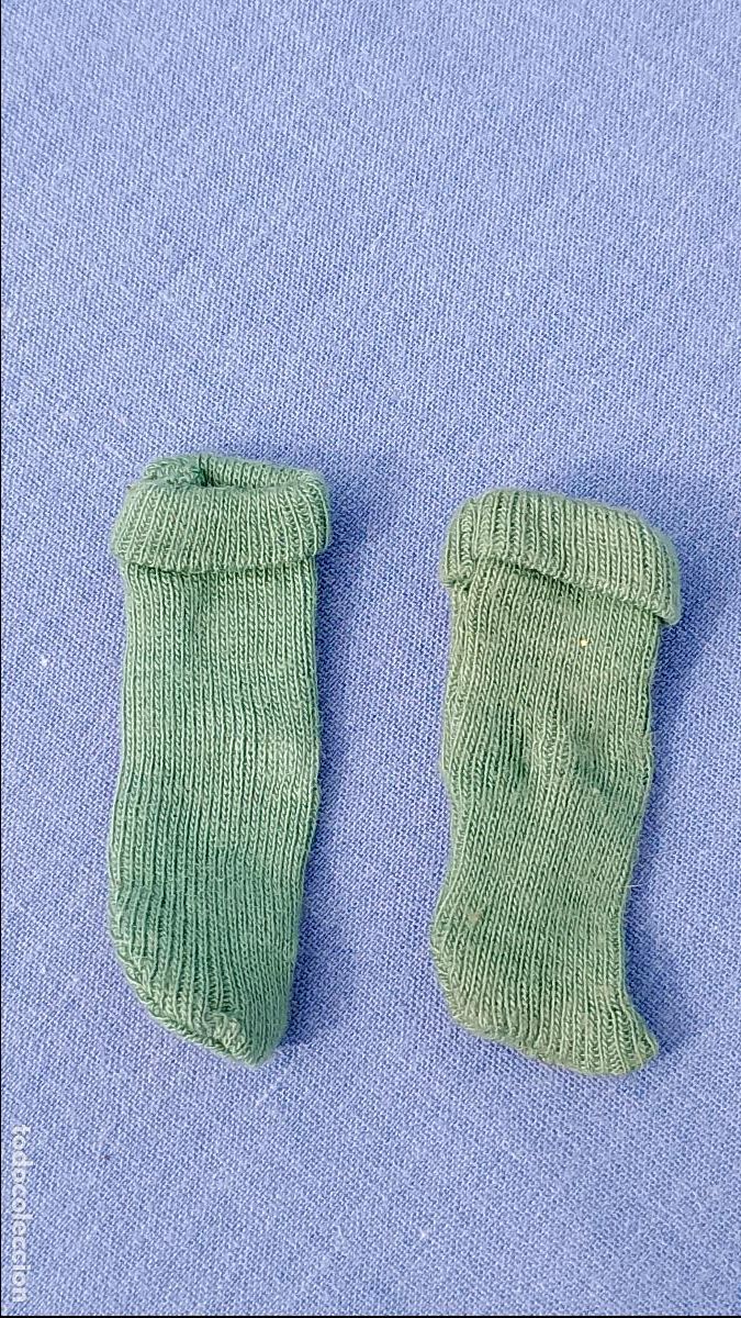 Barbie y Ken: Antiguos calcetines verdes para mu&ntilde;ecas Barbie