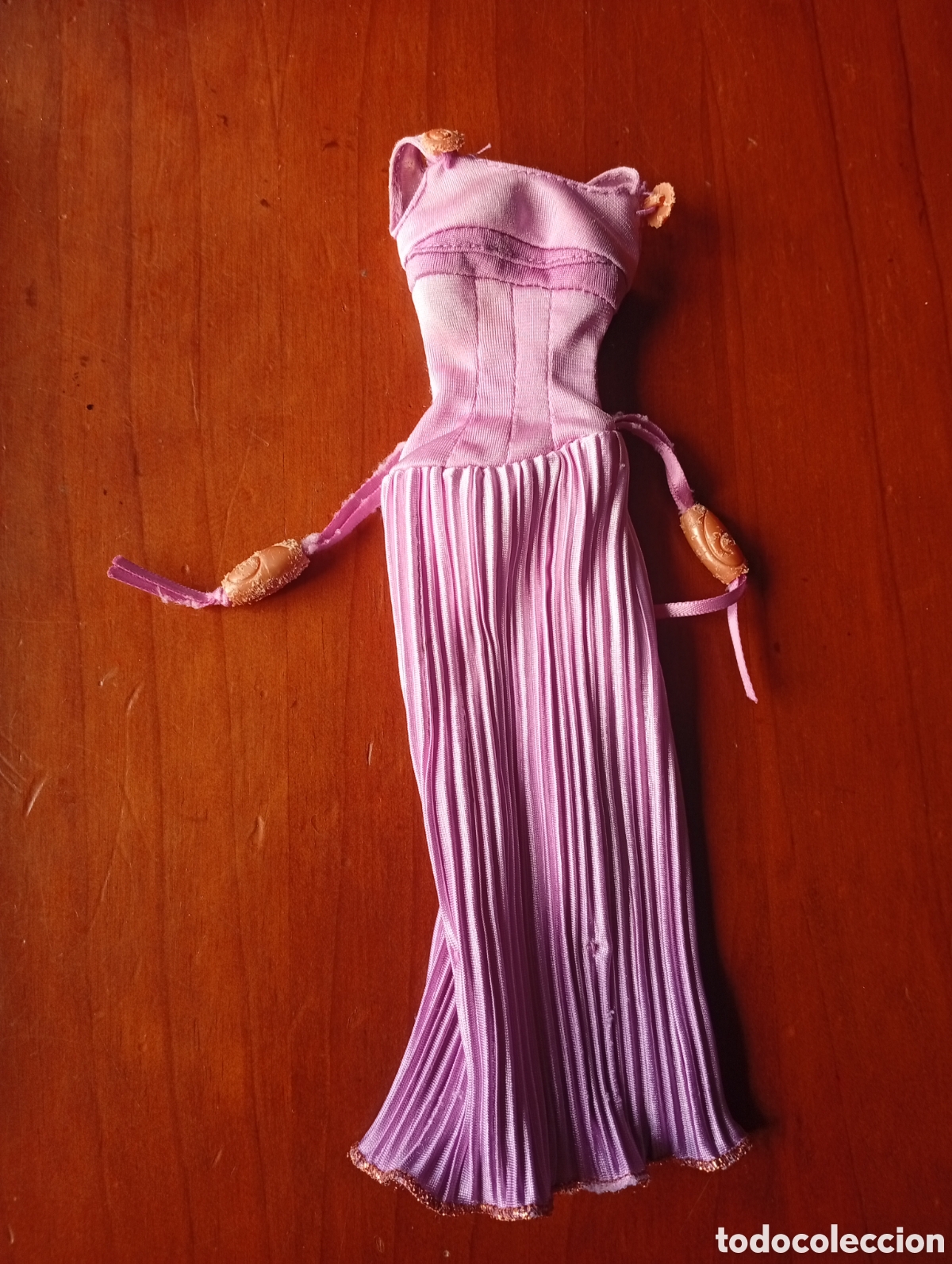 Barbie y Ken: VESTIDO MU&Ntilde;ECA BARBIE DISNEY MEGARA HERCULES MORADO