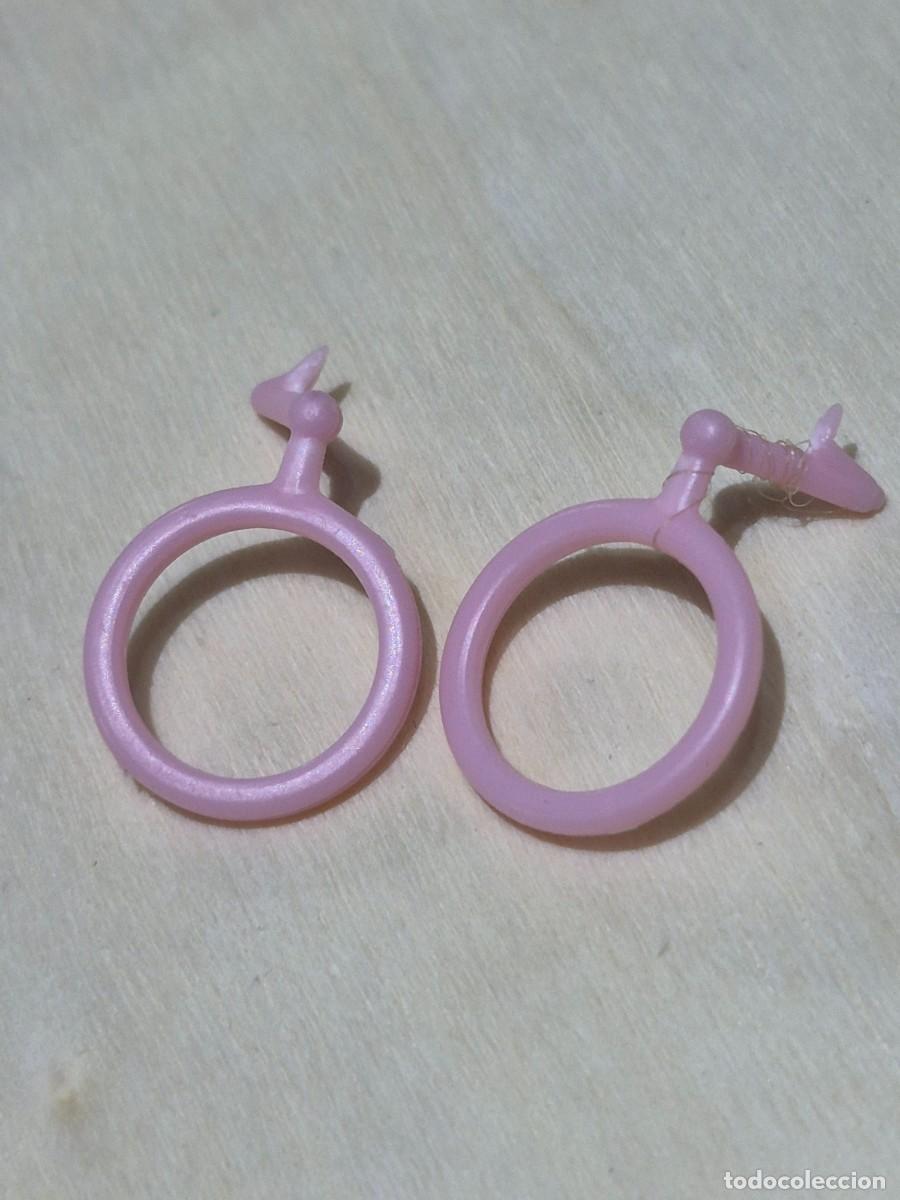 Barbie y Ken: Pendientes barbie aros rosas
