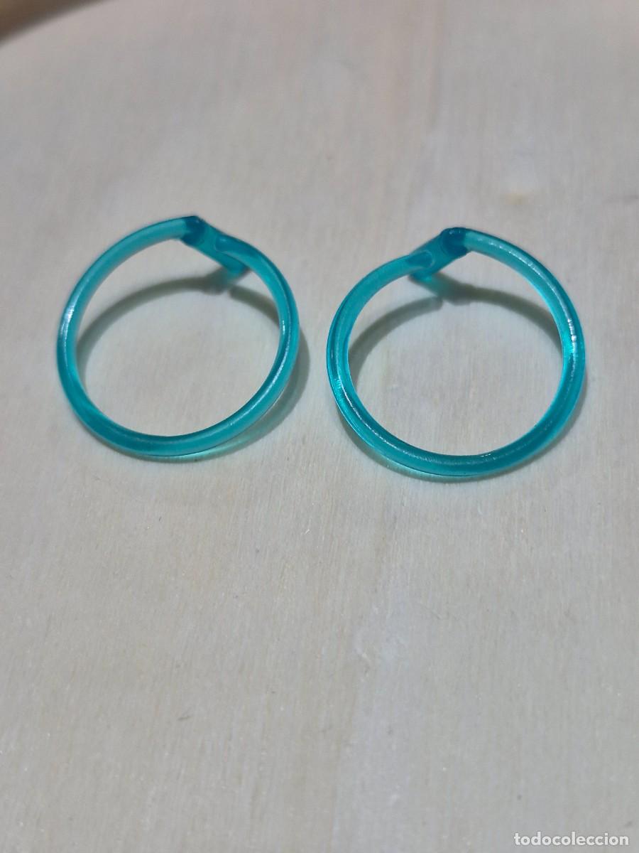 Barbie y Ken: Pendientes barbie aros turquesas