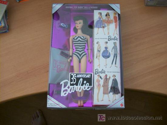 original 1959 barbie doll and package