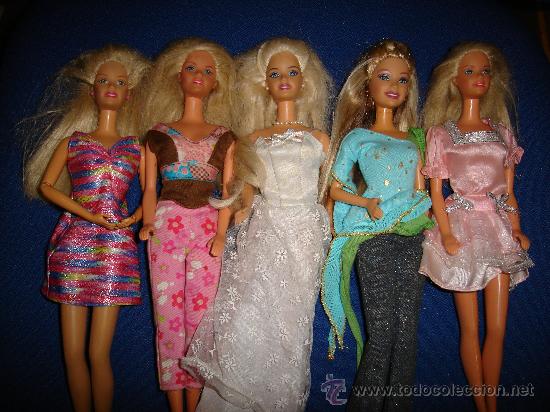 Barbie y Ken: CONJUNTO DE CINCO BARBIES DEL A&Ntilde;O 98, EXCEPTO UNA QUE ES DEL 2003 - Foto 1