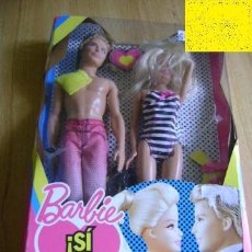 Barbie y Ken: CAJA BARBIE ¡SÍ QUIERO! SIN ABRIR. CON BARBIE, KEN Y COMPLEMENTOS DE PISCINA. MATTEL T7431. Lote 40210079
