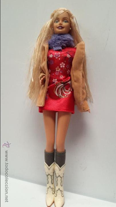 Barbie y Ken: MU&Ntilde;ECA BARBIE CON VESTIDO - - Foto 1