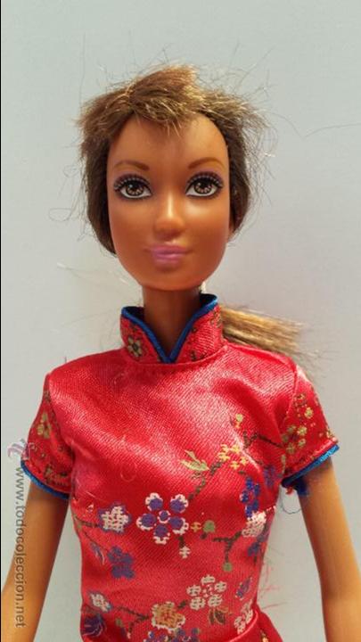 Barbie y Ken: MU&Ntilde;ECA BARBIE CON VESTIDO - - Foto 2