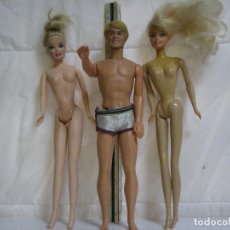 Barbie y Ken: LOTE DE 2 MUÑECAS Y 1 MUÑECO *** LIQUIDACIÓN ***. Lote 66941358