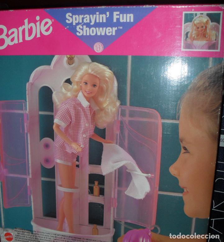 barbie shower playset