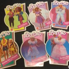 Barbie y Ken: PEGATINAS BARBIE DE MATTEL 1986 - LOTE DE 6 PEGATINAS