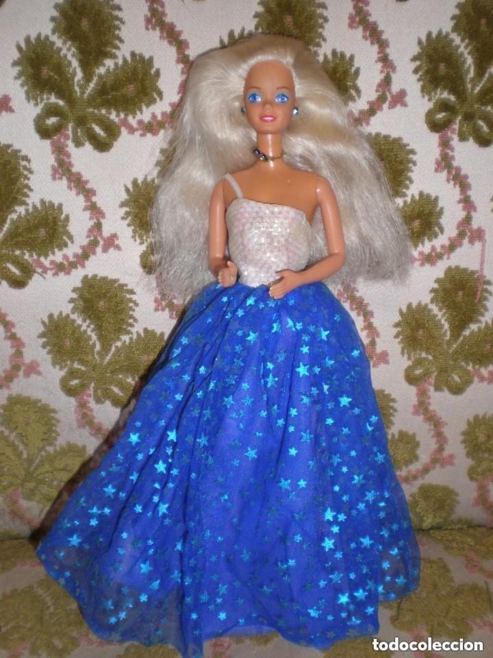 barbie con vestido de estrellas