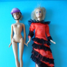 Barbie y Ken: LOTE DE DOS MUÑECAS BARBIE EN CUERPO 1999, EN CABEZA 2005 - MATTEL. Lote 162307162