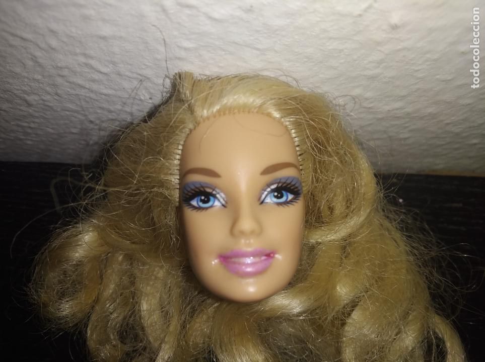 Barbie y Ken: Cabeza de mu&ntilde;eca Barbie - Foto 2