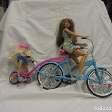 Barbie y Ken: BARBIE HERMANAS TANDEM BICI PARA DOS MUÑECAS - SKIPPER Y CHELSEA.LE FALTA EL SILLIN A LA BICI PEQUEÑ