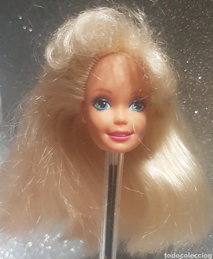 Barbie y Ken: Cabeza suelta de mu&ntilde;eca Barbie flequillo Head - Foto 1