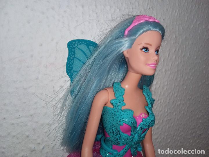 Barbie y Ken: mu&ntilde;eca Barbie hada pelo azul - Foto 3