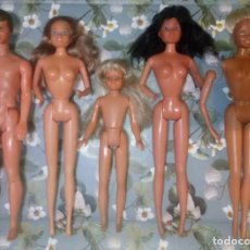 Barbie y Ken: LOTE Nº2 DE 5 MUÑECAS BARBIE,KEN,SKIPPER, CON DEFECTOS, PARA PIEZAS O REPARAR, MATTEL, AÑOS 80. Lote 231237875