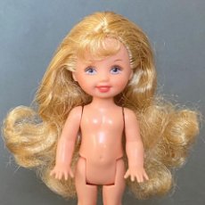 Barbie y Ken: MUÑECA DESNUDA SHELLY KELLY HERMANA DE BARBIE. Lote 305144188