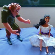 Barbie y Ken: EL JOROBADO Y ESMERALDA, MUY ANTIGUAS FIGURAS DE DISNEY. Lote 319068528