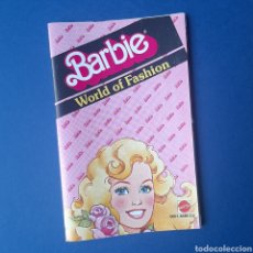 Barbie y Ken: CATALOGO BARBIE VINTAGE, 1984. BOOKLET BARBIE WORLD OF FASHION, USA. MINT. Lote 328086548