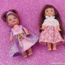 Barbie e Ken: LOTE MUÑECAS BARBIE SHELLY/KELLY MORENAS,VESTIDAS LIMPIAS.A