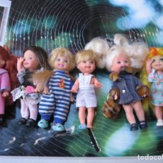 Barbie y Ken: LOTE DE 6 MUÑECAS BARBIE VINTAGE MATTEL KELLY CHELSIE TOMMY. Lote 363853340