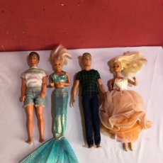 Barbie y Ken: LOTE 4 MUÑECOS BARBIE Y KEN MADE IN ESPAÑA ANTIGUOS. Lote 364513801