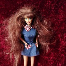 Barbie y Ken: BARBIE DE CARA ANTIGUA CON ESPECTACULAR MELENA PELIRROJA Y CUERPO MADE IN INDONESIA POR SÓLO. Lote 376939844