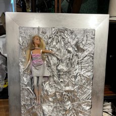 Barbie y Ken: NATASHA ZUPAN ARTE BARBIE OBJETO COLECCIONISTA 50 ANIVERSARIO CUADRO PLASTICO ESCULTURA UNICO 2009