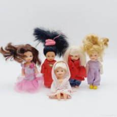 Barbie y Ken: BARBIE MATTEL LOTE 5 MUÑECOS NINOS BEBÉS CON ROPA 1994 ORIGINALES