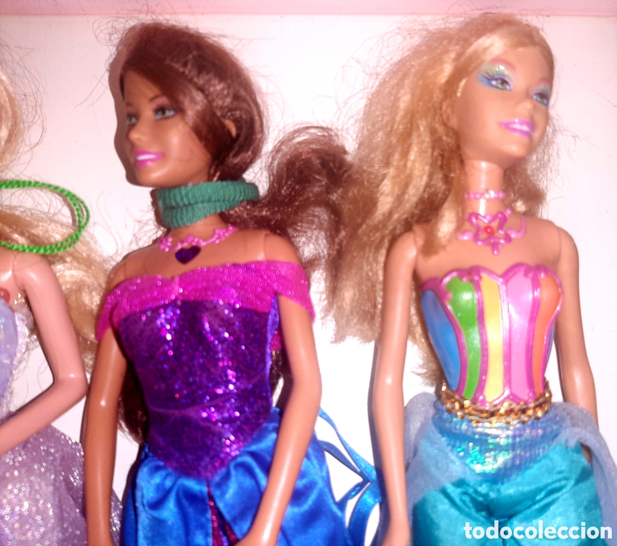 Barbie y Ken: LOTE 4 BARBIES MATTEL - Foto 2