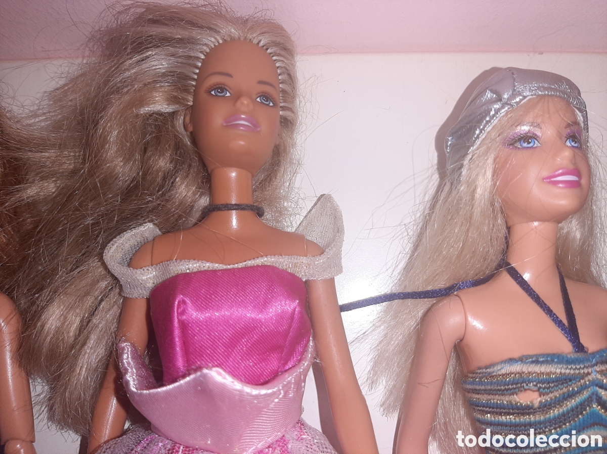 Barbie y Ken: LOTE 4 BARBIES MATTEL - Foto 2