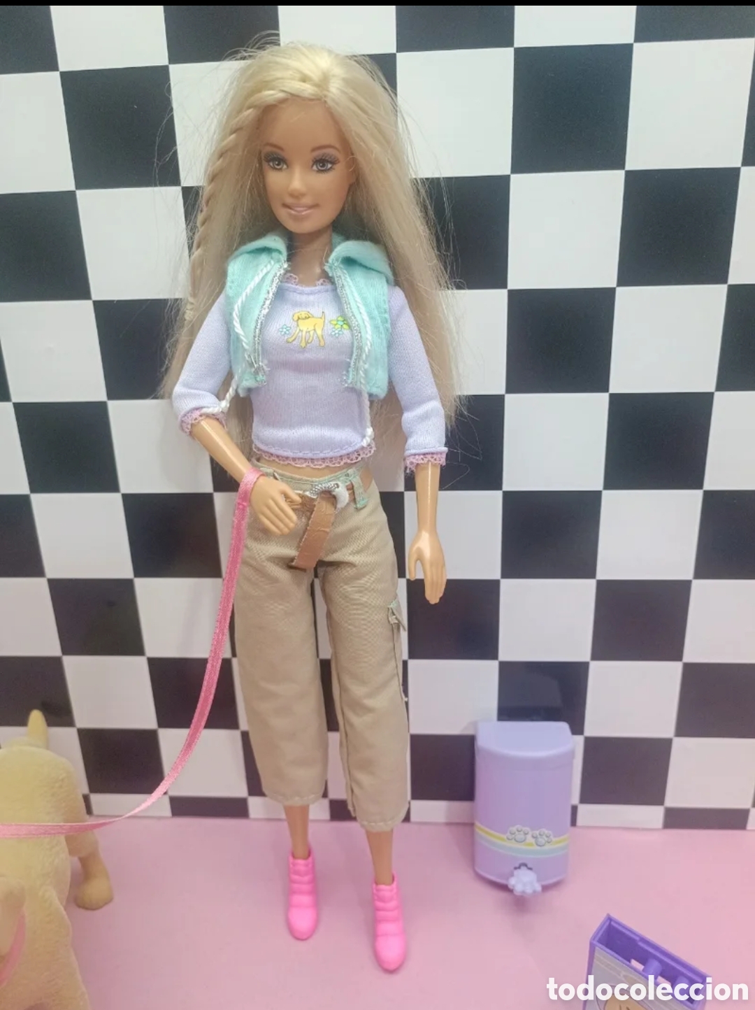 Barbie y Ken: Mu&ntilde;eca Barbie y su perrita tanner - Foto 3