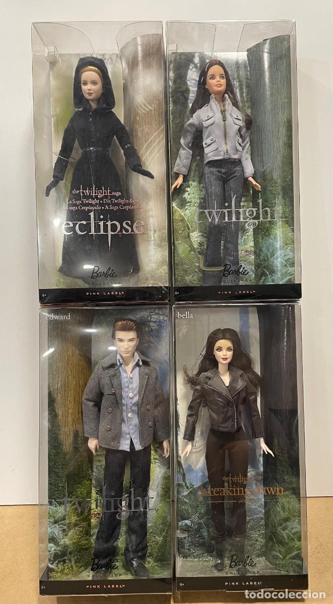 Barbie y Ken: Pack 4 barbies Twilight belle, belle, edward jane - Foto 1