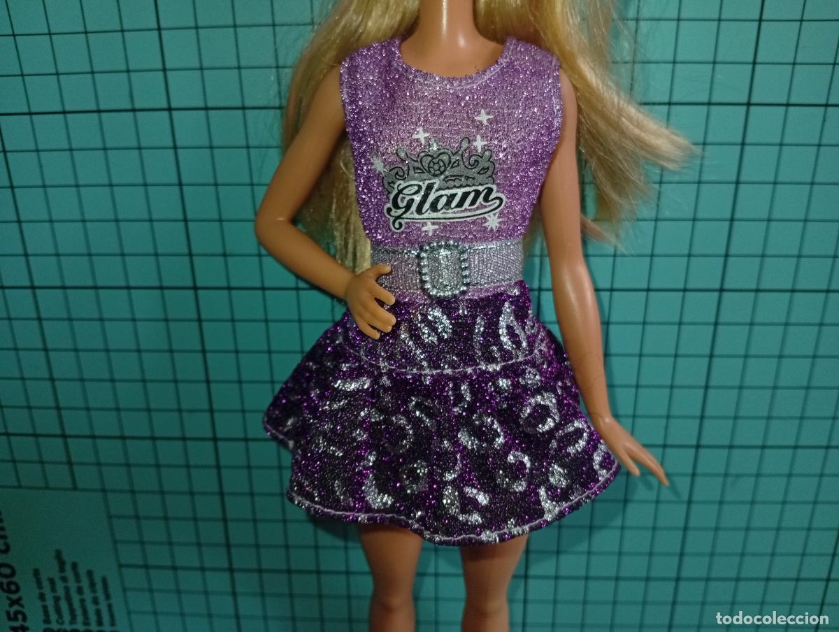 Barbie y Ken: Mu&ntilde;eca Barbie rubia glam - Foto 4