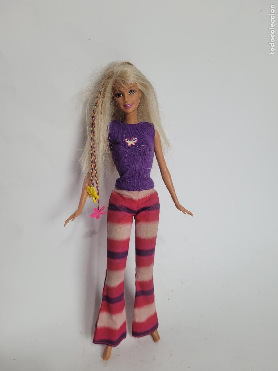 Barbie y Ken: mu&ntilde;eca barbie con mecha o rasta - Foto 4