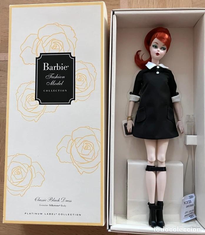 barbie silkstone classic black dress convención