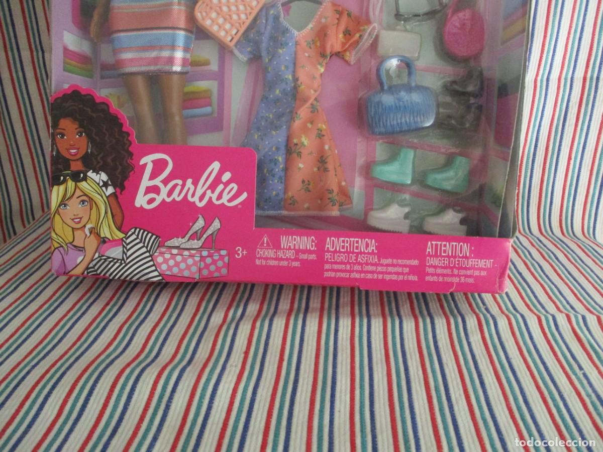 Barbie y Ken: BARBIE NEGRA, CON ROPA Y ACCESORIOS - Foto 4
